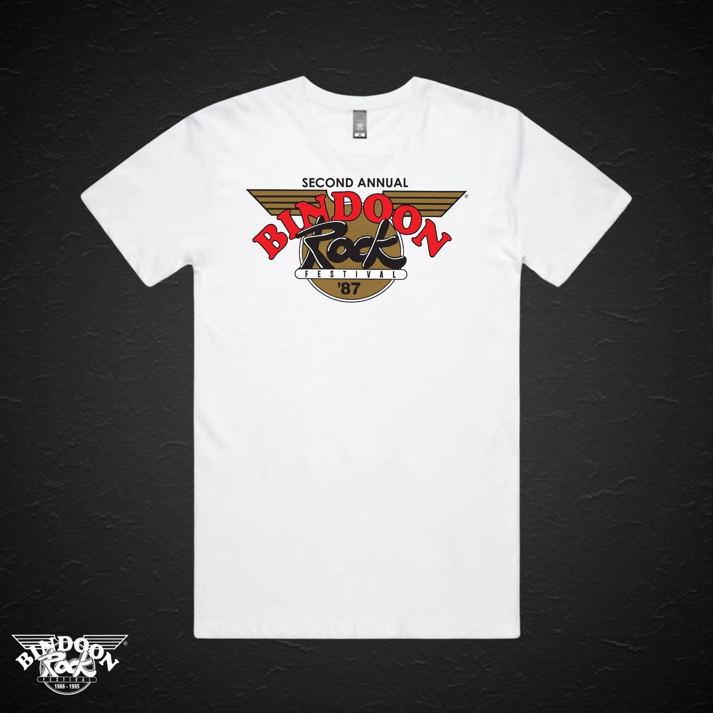 1987 Bindoon Rock "Full Colour" White T-Shirt
