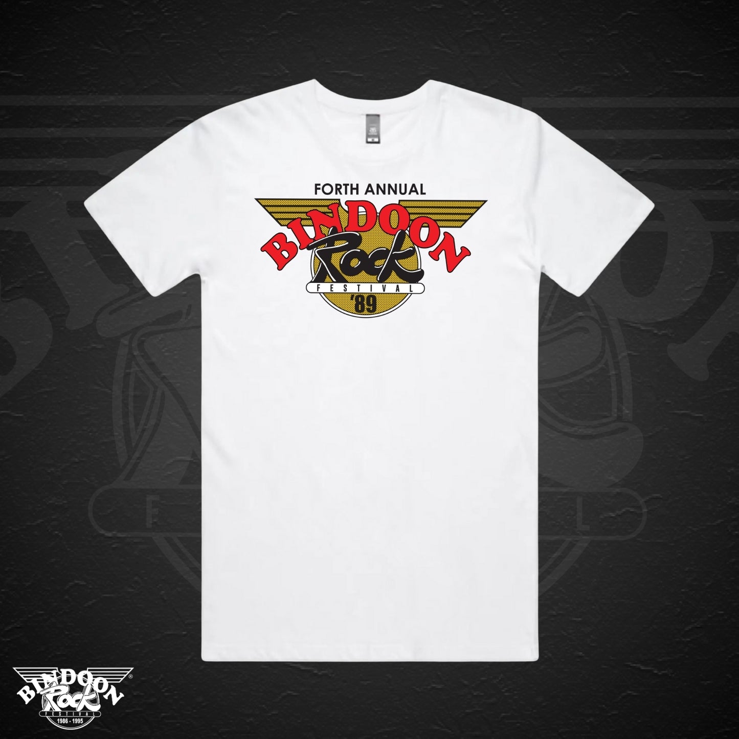 1989 Bindoon Rock "Full Colour" White T-Shirt