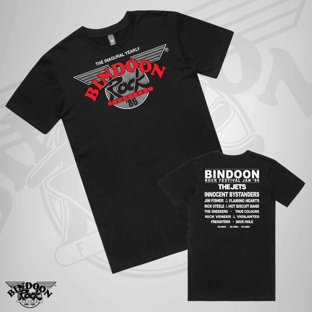 1987 Bindoon Rock "Full Colour" Black T-Shirt
