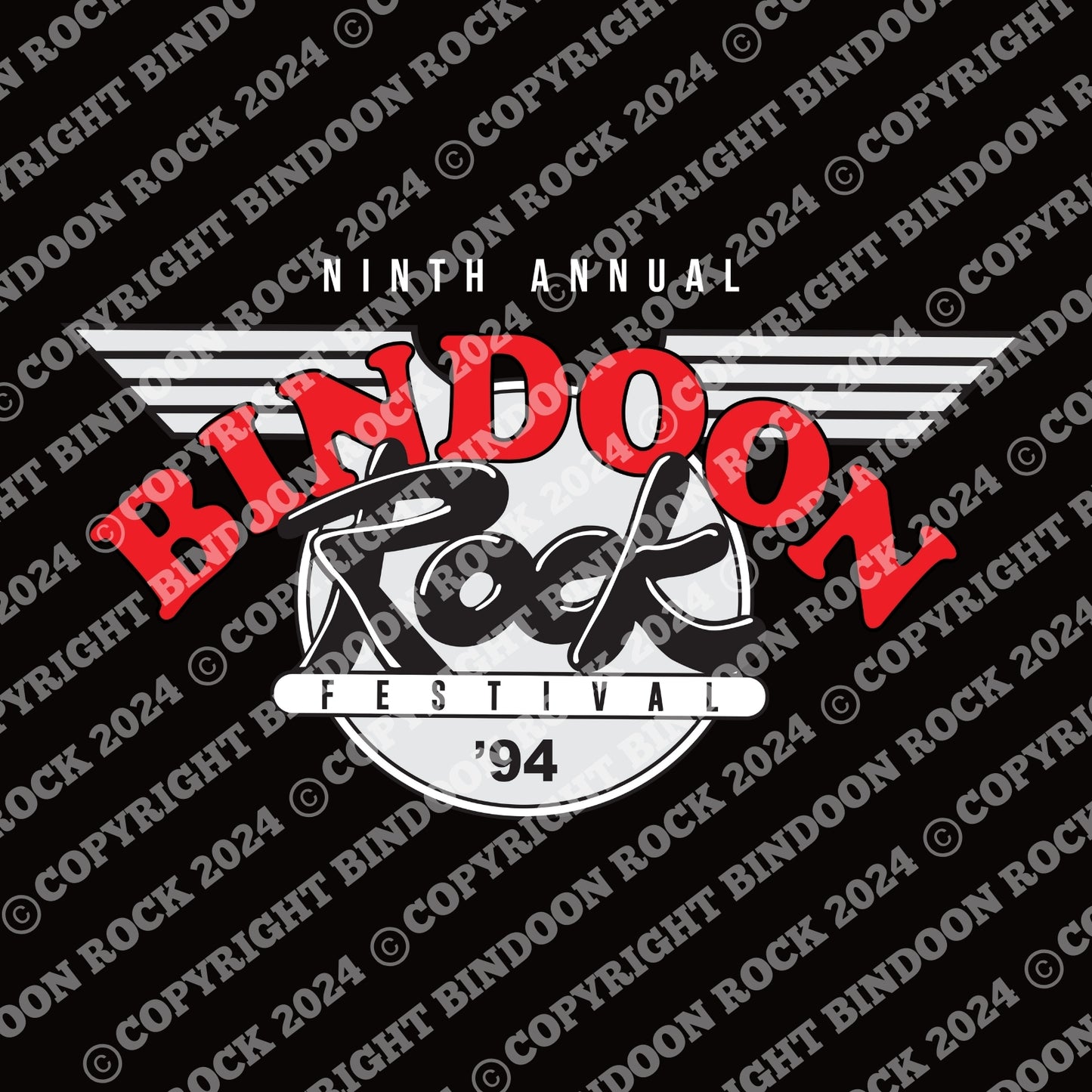 1994 Bindoon Rock "Full Colour" Black T-Shirt