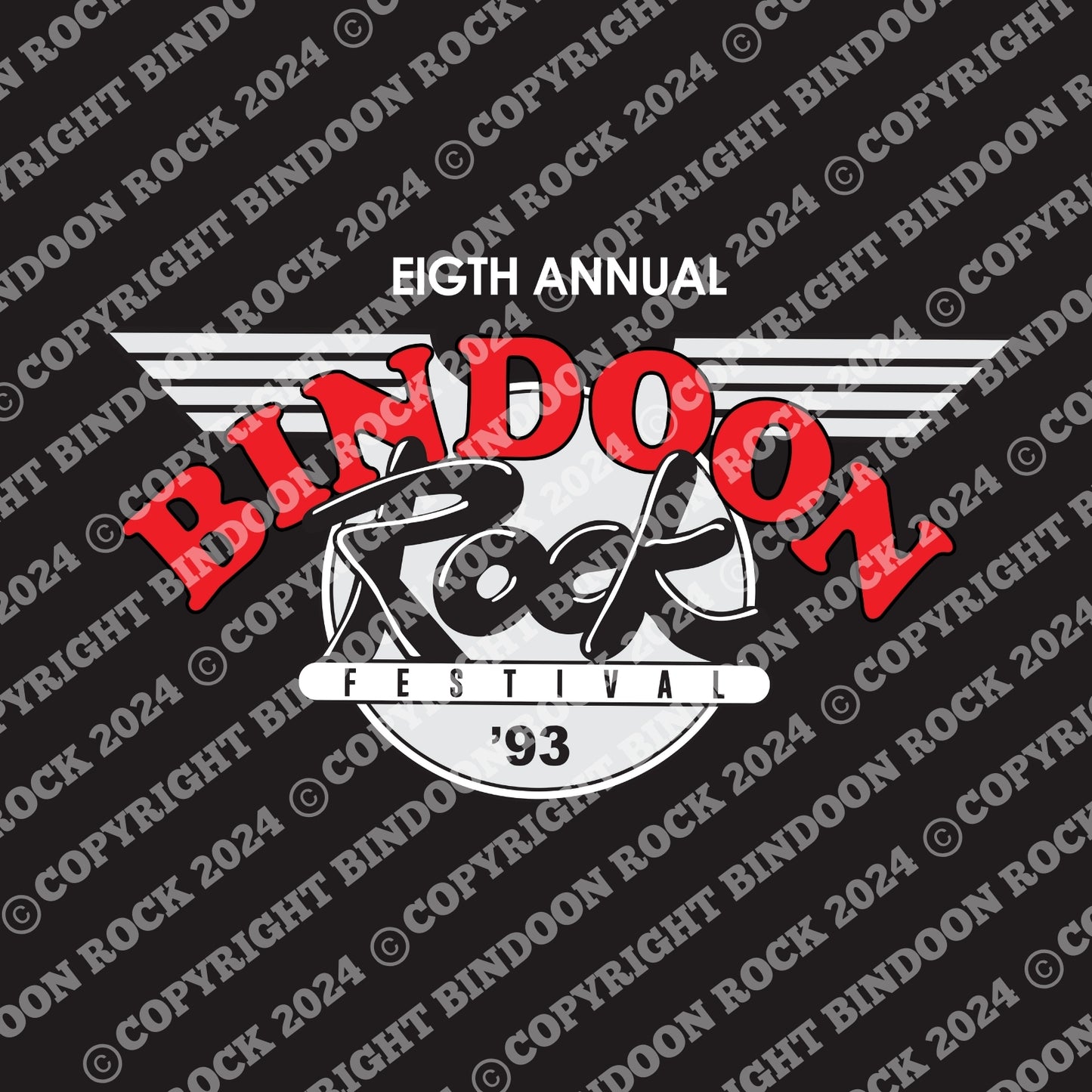 1993 Bindoon Rock "Full Colour" Black T-Shirt