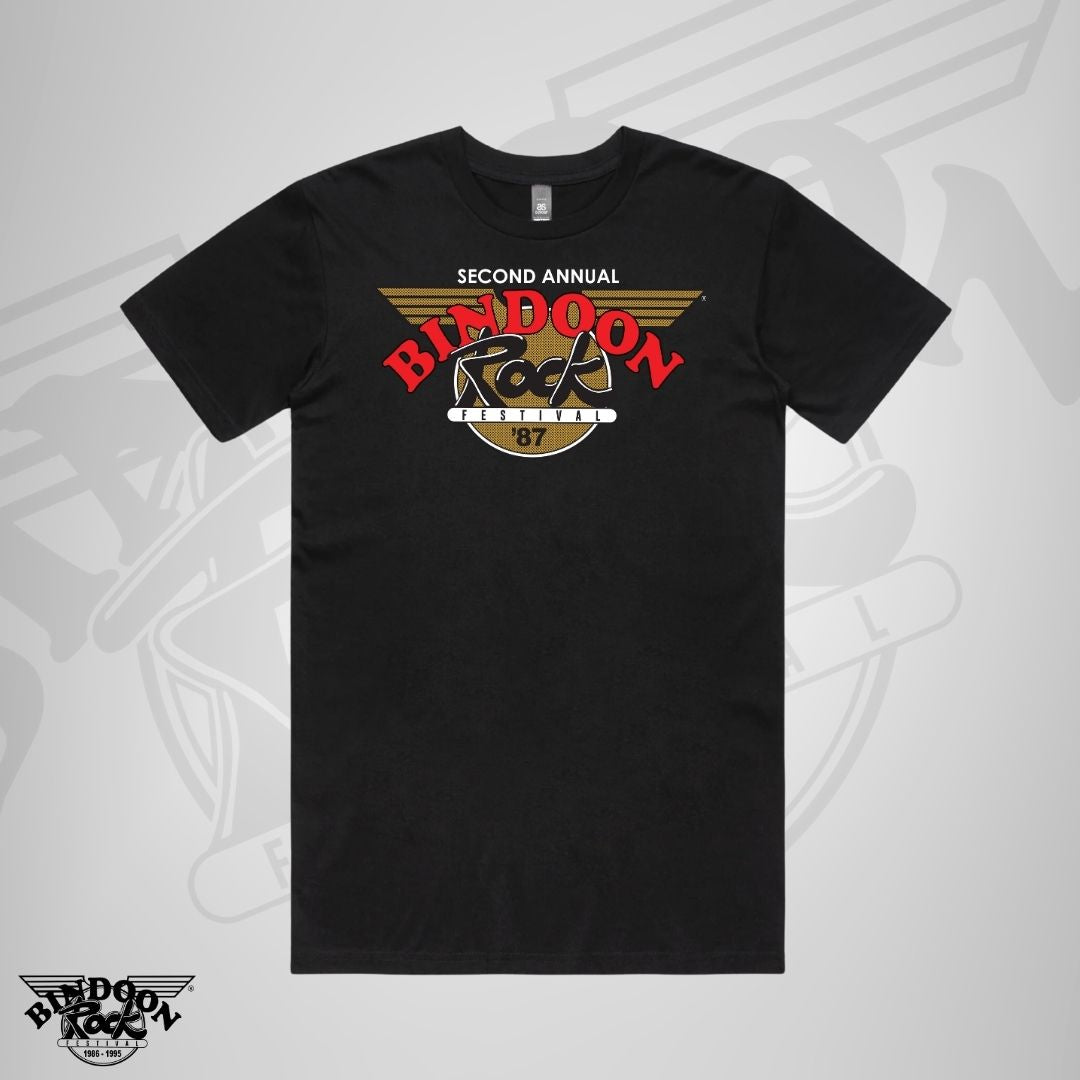 1987 Bindoon Rock "Full Colour" Black T-Shirt