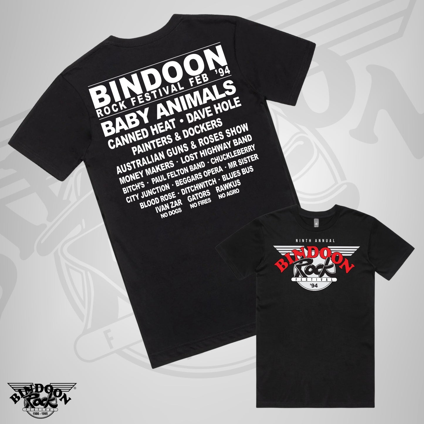 1994 Bindoon Rock "Full Colour" Black T-Shirt