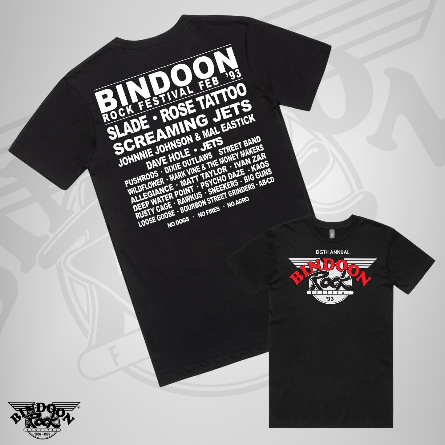 1993 Bindoon Rock "Full Colour" Black T-Shirt
