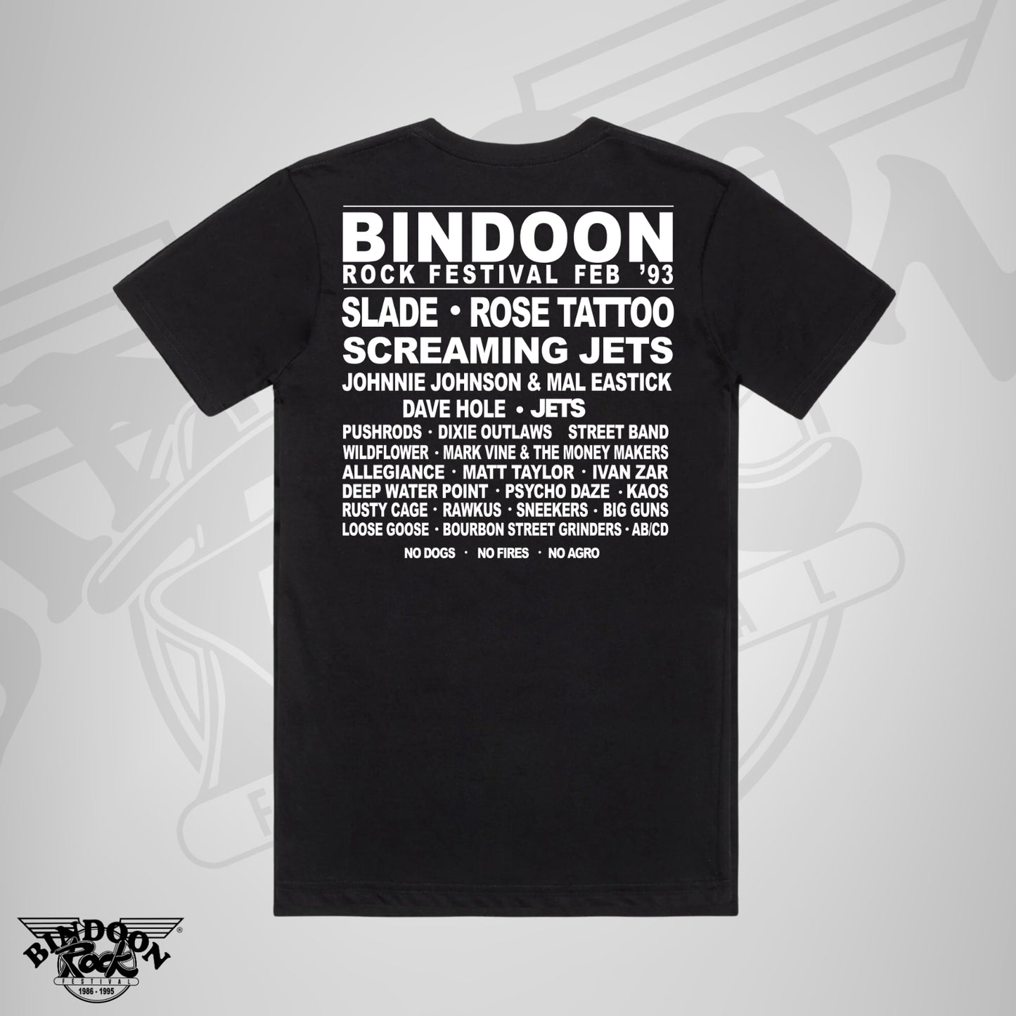 1993 Bindoon Rock "Full Colour" Black T-Shirt