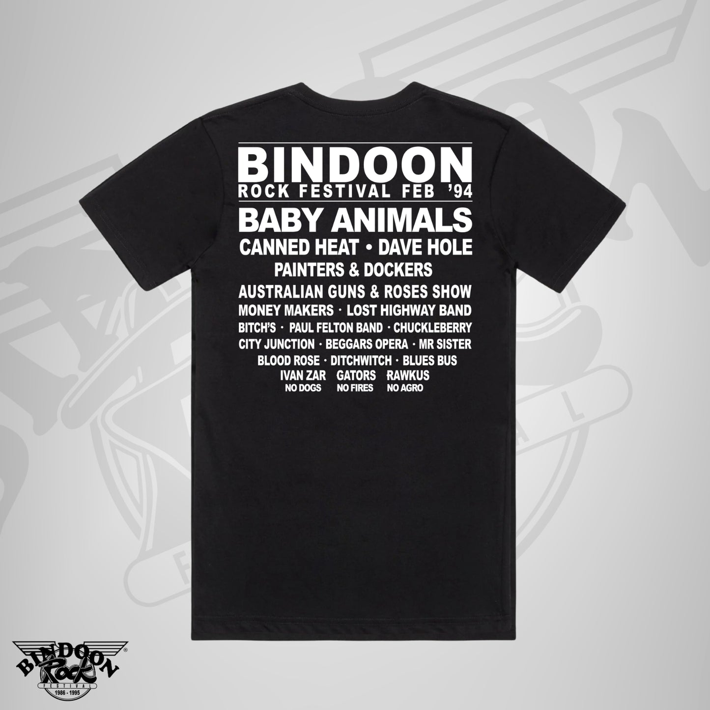 1994 Bindoon Rock "Full Colour" Black T-Shirt