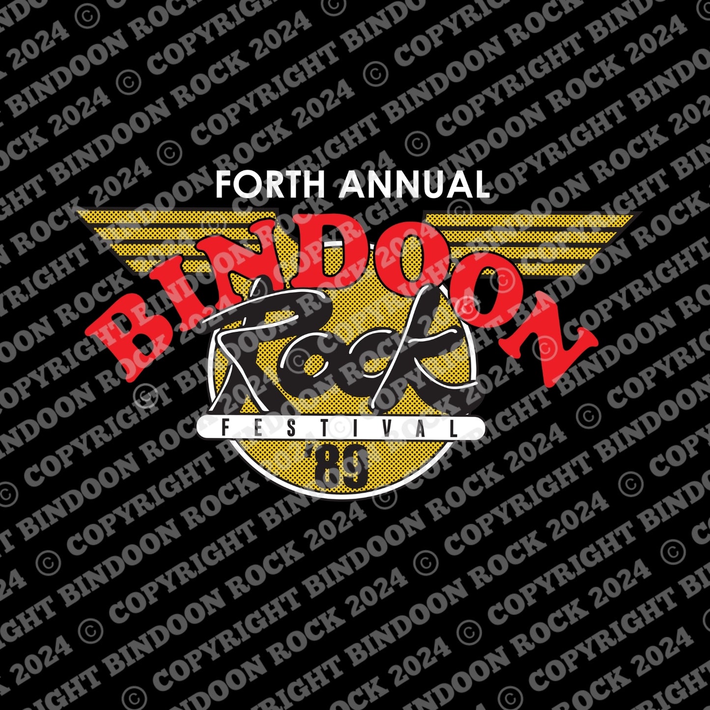 1989 Bindoon Rock "Full Colour" White T-Shirt