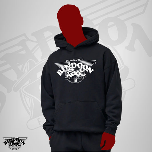 1987 Hoodie "Original" White One Colour Print
