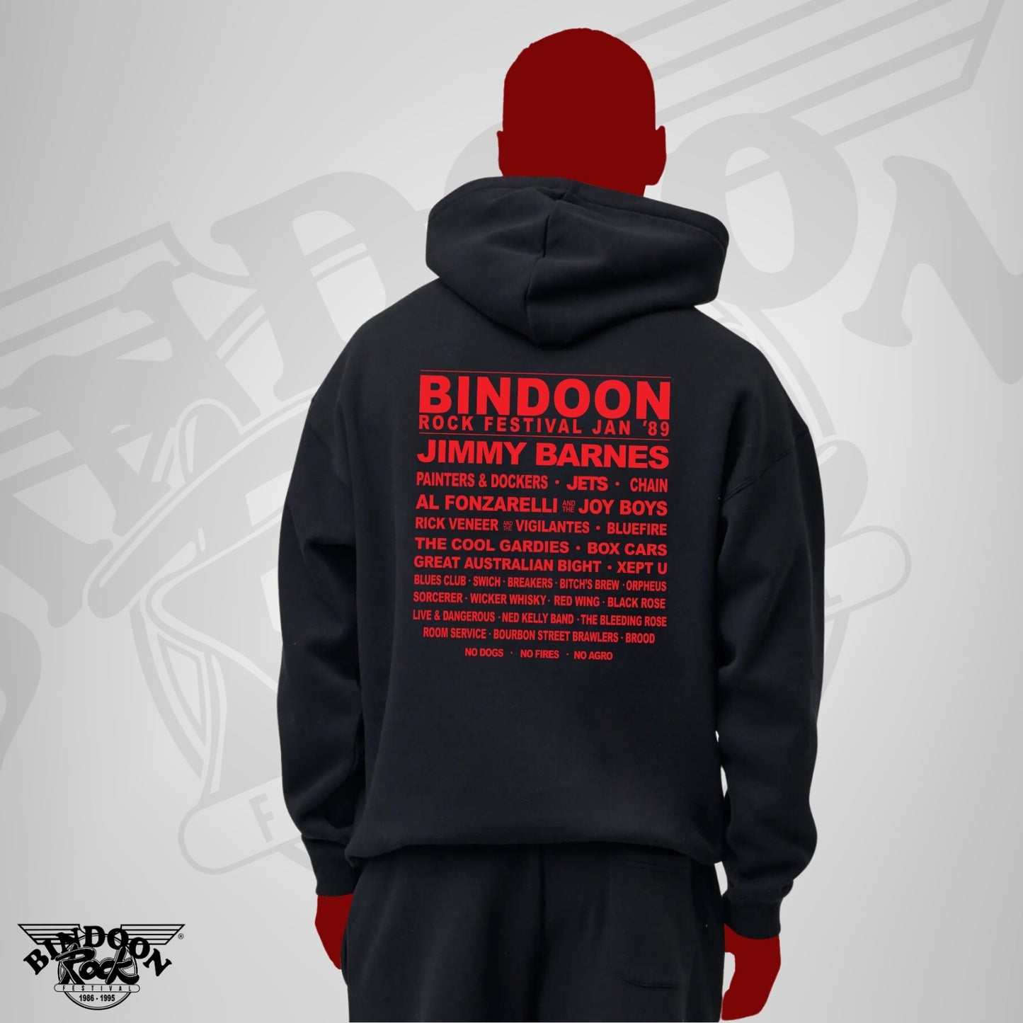 1989 Hoodie "Original" Red One Colour Print