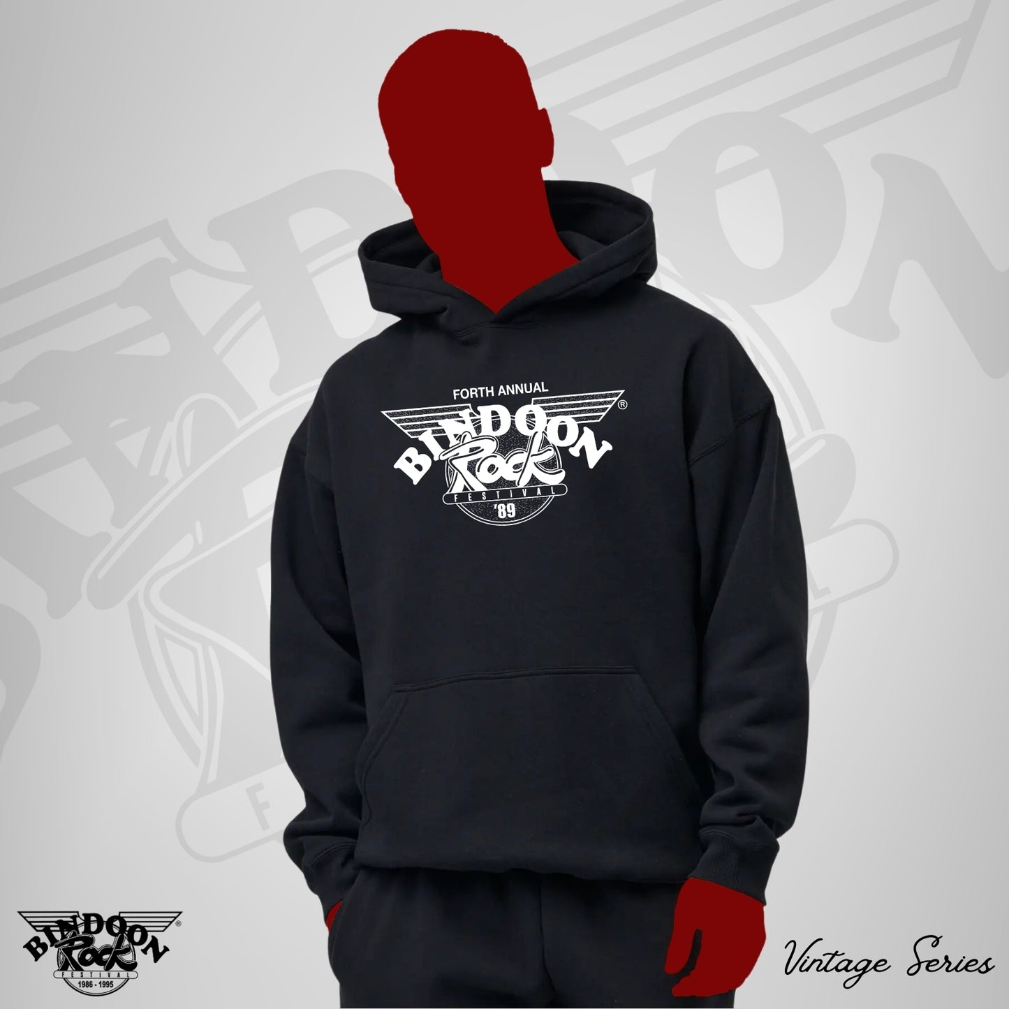 1989 Hoodie "Vintage" White One Colour Print