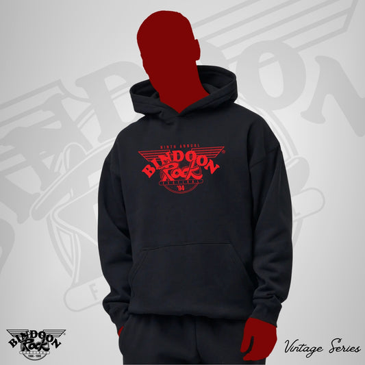 1994 Hoodie "Vintage" Red One Colour Print