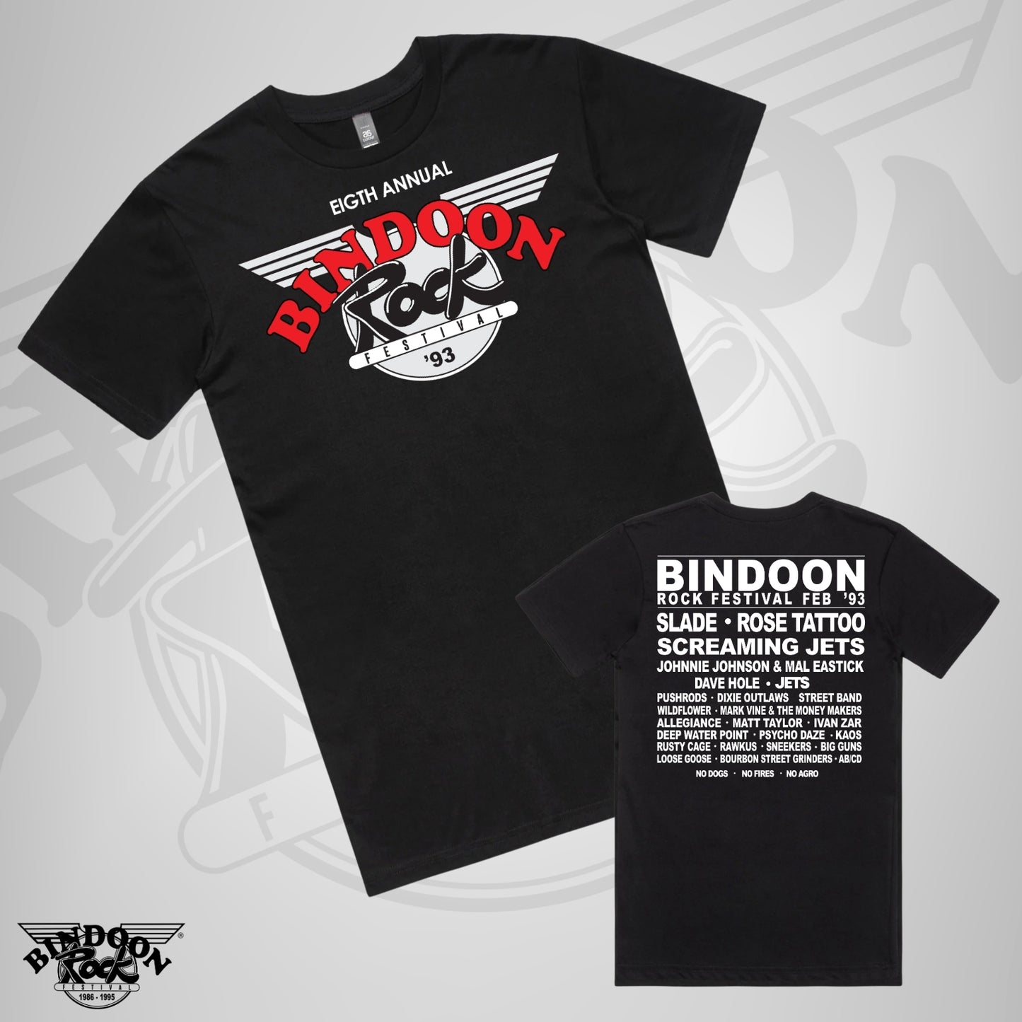 1993 Bindoon Rock "Full Colour" Black T-Shirt