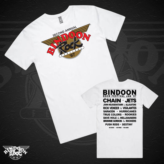 1987 Bindoon Rock "Full Colour" White T-Shirt